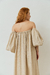 VESTIDO TQC MANGAS - NATURAL