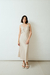 VESTIDO ACETINADO BEGE - comprar online