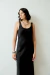 VESTIDO ACETINADO PRETO - KOLM COLLECTIVE