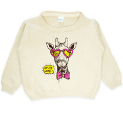 Sweater crudo Hipster Giraffe