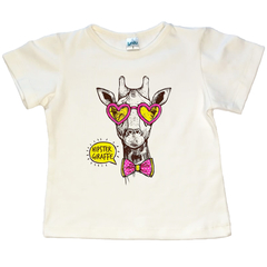 Remera natural Hipster Giraffe