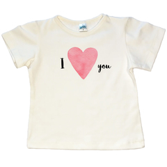 Remera natural I Love