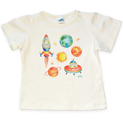 Remera natural Planetas