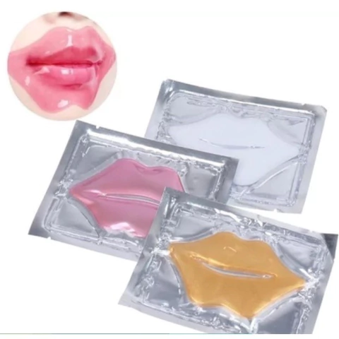 máscara labial com colageno