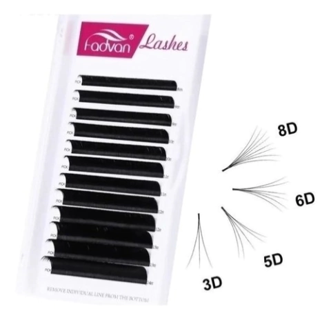 Cílios Auto Fans Fadvan Volume Russo tamanho único