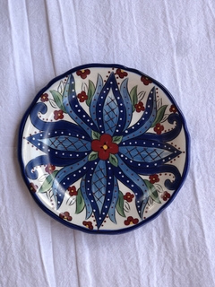 PLATO BLUE MEXICAN 16CM PORCELANA