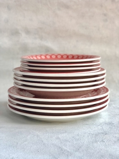 SET VAJILLA X 12 RED MEXICAN CERÁMICA - comprar online