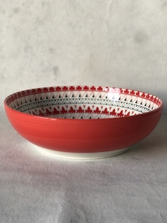 ENSALADERA XXXL ABISKO LIMITED CERÁMICA ROJA - comprar online