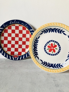 SET X2 PLATOS POSTRE TOSCANA 20CM CERÁMICA - comprar online