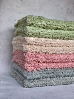 ALFOMBRA LUMI VERDE PURO ALGODÓN - comprar online