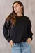 SWEATER BLACK TEJIDO CON CORDON ( TOM )