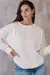 SWEATER CREAM TEJIDO CON CORDON ( TOM )