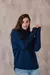 SWEATER BLUE TEJIDO CUELLO POLERA ( TOM )