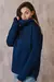 SWEATER BLUE TEJIDO CUELLO POLERA ( TOM ) - comprar online
