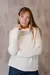 SWEATER CREAM TEJIDO CUELLO POLERA ( TOM )