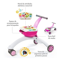 ANDADOR E TRICICLO 5 EM 1 ROSA TINY LOVE - AD baby | Roupas e Acessórios nacionais e importados