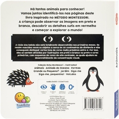 LIVRO ESCOLINHA BABY MONTESSORI - CONTRASTES! ANIMAIS TODO LIVRO - comprar online