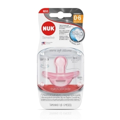 Imagem do CHUPETA SENSITIVE SOFT 100% SILICONE GIRL S1 NUK
