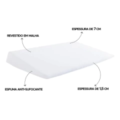 TRAVESSEIRO ANTI REFLUXO P/ BERCO BRANCO BATISTELA - AD baby | Roupas e Acessórios nacionais e importados