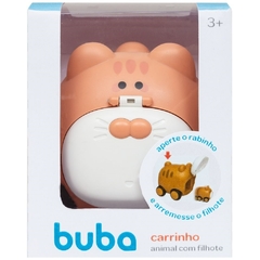 CARRINHO ANIMAL COM FILHOTE ROSA BUBA na internet