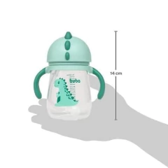 COPO COM DISPOSITIVO CANUDO DINO VERDE BUBA na internet