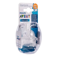 BICO DE MAMADEIRA ANTI-COLIC CLASSICA N.04 C/2 AVENT - comprar online