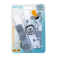 PRENDEDOR DE CHUPETA ZOO 2 UNIDADES CLINGO