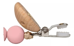 PRENDEDOR DE CHUPETA SILICONE E BAMBU ROSA BUBA - comprar online