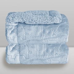 COB INF 0,90X1,10 LACO FERRETE AZUL BEBE LAÇO BEBE