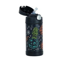 GARRAFA TERMICA FUNTAINER F401 ESPACO PRETA 355ML THERMOS na internet