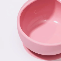 BOWL INFANTIL DE SILICONE COM VENTOSA ROSA - PETIT PIA na internet