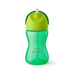 COPO DINOSSAURO C/CANUDO CURVADO 300ML VERDE AVENT