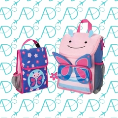 KIT ESCOLAR MOCHILA GRANDE + LANCHEIRA BAG ZOO SKIP HOP