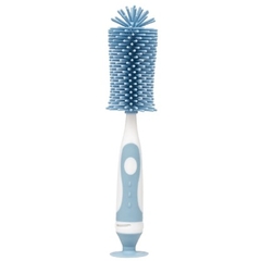 ESCOVA P/MAMADEIRA EM SILICONE AZUL BUBA
