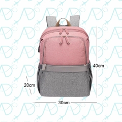 Mochila de Maternidade Alexa Strap de Couro Laço Bebê - comprar online