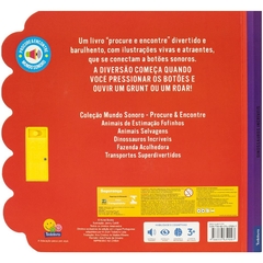 LIVRO MUNDO SONORO PROCURE & ENCONTRE DINOSSAUROS TODOLIVROS - comprar online