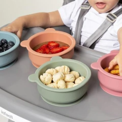 BOWL SILICONE URSINHO TERRACOTA INFANTI na internet