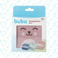 KIT 3 POTINHOS 250/350/550ML GUMY PAPINHA BEBE BUBA - comprar online