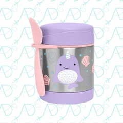 KIT ESCOLAR MOCHILA + POTE TERMICO BALEIA NARVAL ZOO SKIP HOP na internet