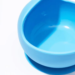 TIGELA BOWL INFANTIL DE SILICONE COM VENTOSA AZUL - PETIT PIA - AD baby | Roupas e Acessórios nacionais e importados