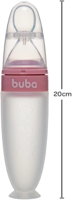 COLHER DOSADORA EM SILICONE COM VENTOSA ROSA BUBA - loja online