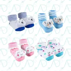 Meias Antiderrapantes com Chocalho C/02 06-12 Meses Buba - comprar online