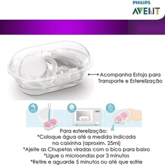 CHUPETA ULTRA AIR DUPLA PASSARINHO MENINA 0-6M AVENT - loja online