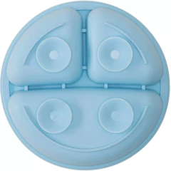 PRATO EM SILICONE COM VENTOSA AZUL BUBA - loja online