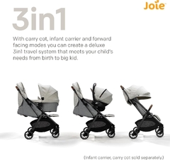 CARRINHO DE BEBE P/PASSEIO PARCEL CINZA OYSTER JOIE - comprar online