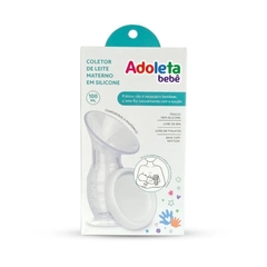 COLETOR DE LEITE MATERNO EM SILICONE BRANCO ADOLETA BEBE