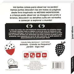 Imagem do LIVRO CAPA DURA MONTESSORI DE CONTRASTE JARDIM TODO LIVRO