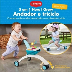 ANDADOR E TRICICLO 5 EM 1 AZUL TINY LOVE na internet