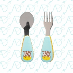 Imagem do KIT ESCOLAR MOCHILA GARRAFA BAG POTE TALHER GIRAFA SKIP HOP