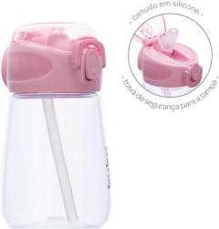 GARRAFINHA TRITAN ROSA - BUBA - AD baby | Roupas e Acessórios nacionais e importados